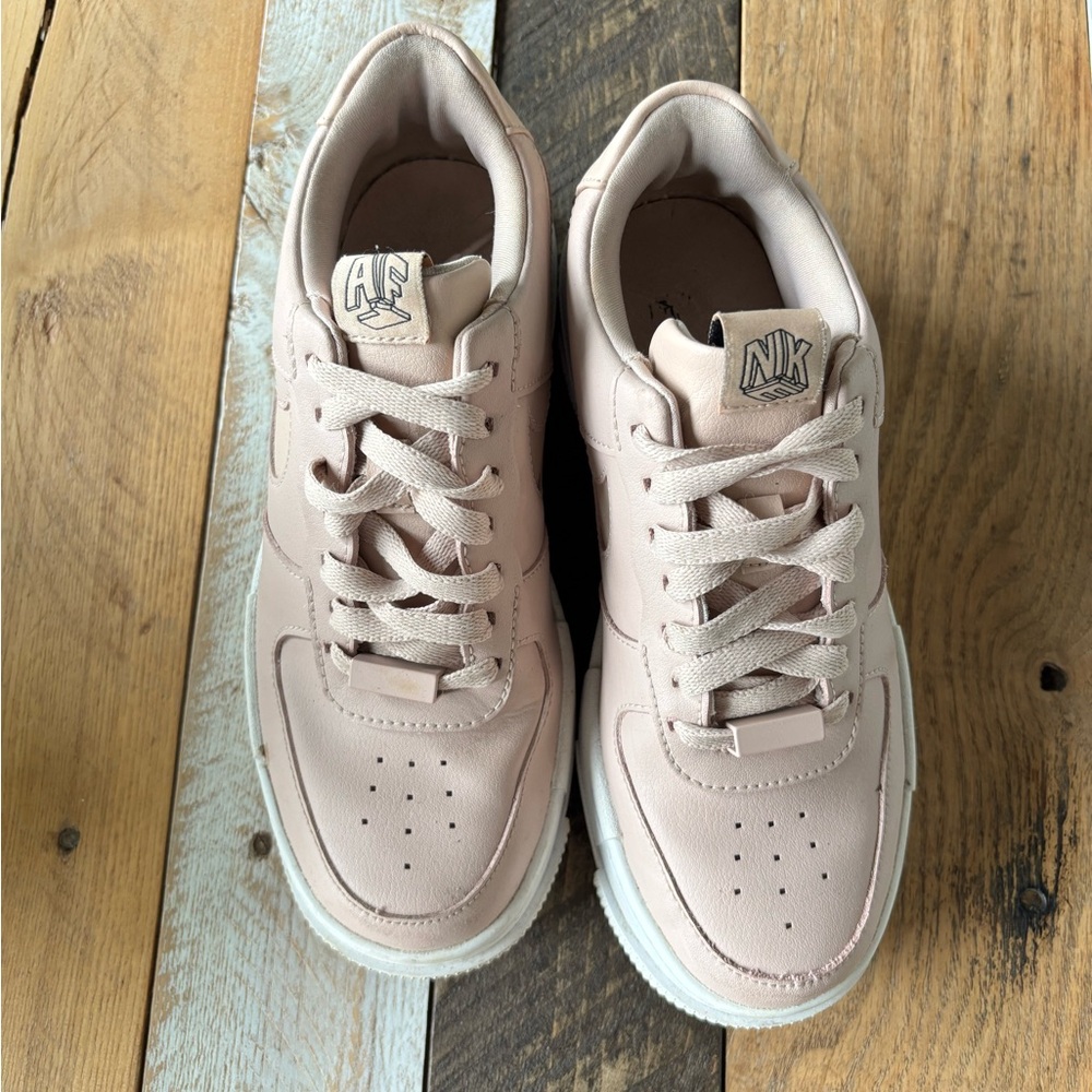 Nike Air Force Ones Light Pink Sneakers
